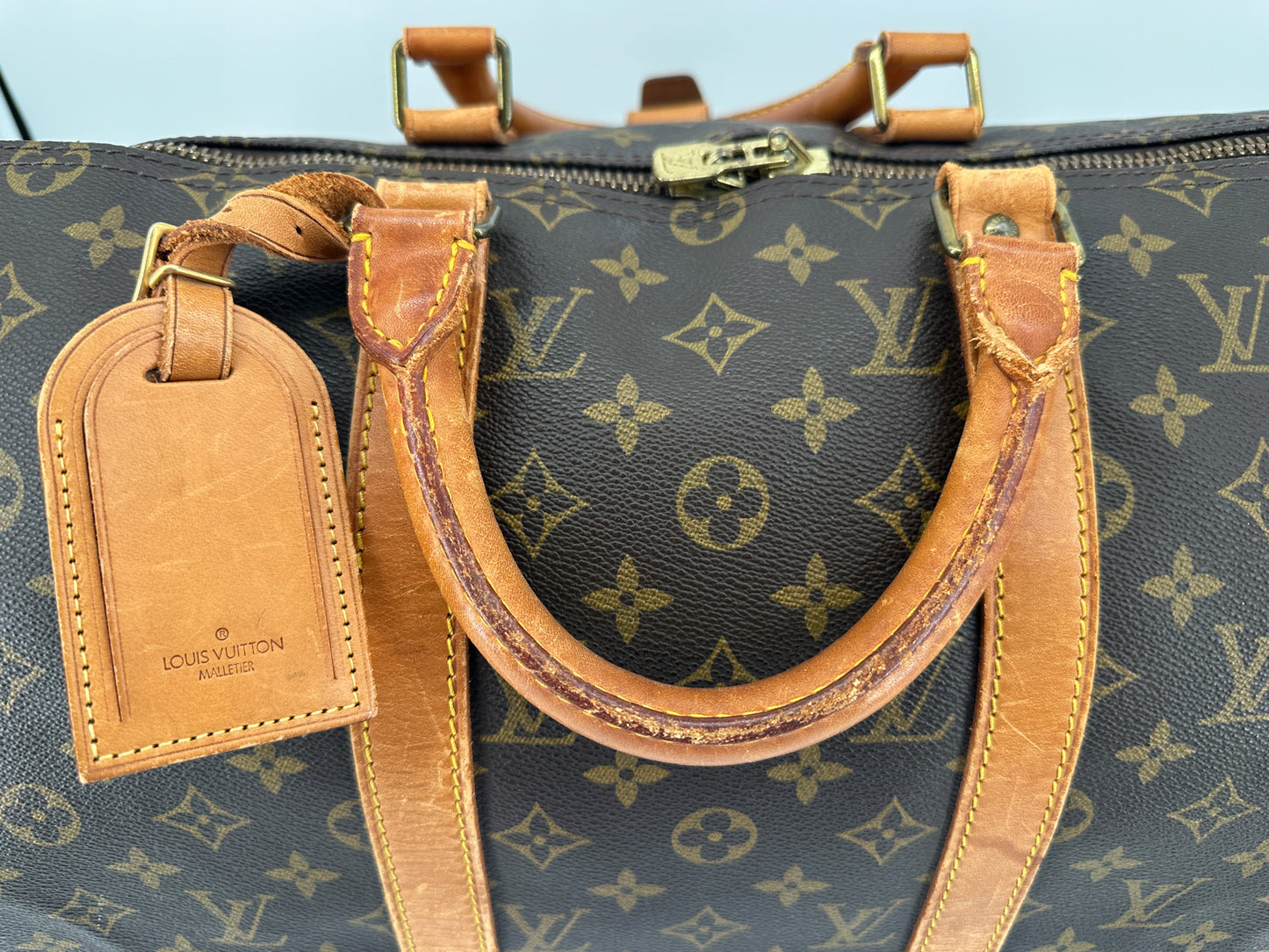 Louis Vuitton Keepall 50 Monogram Canvas – Vachetta Wear / Patina
