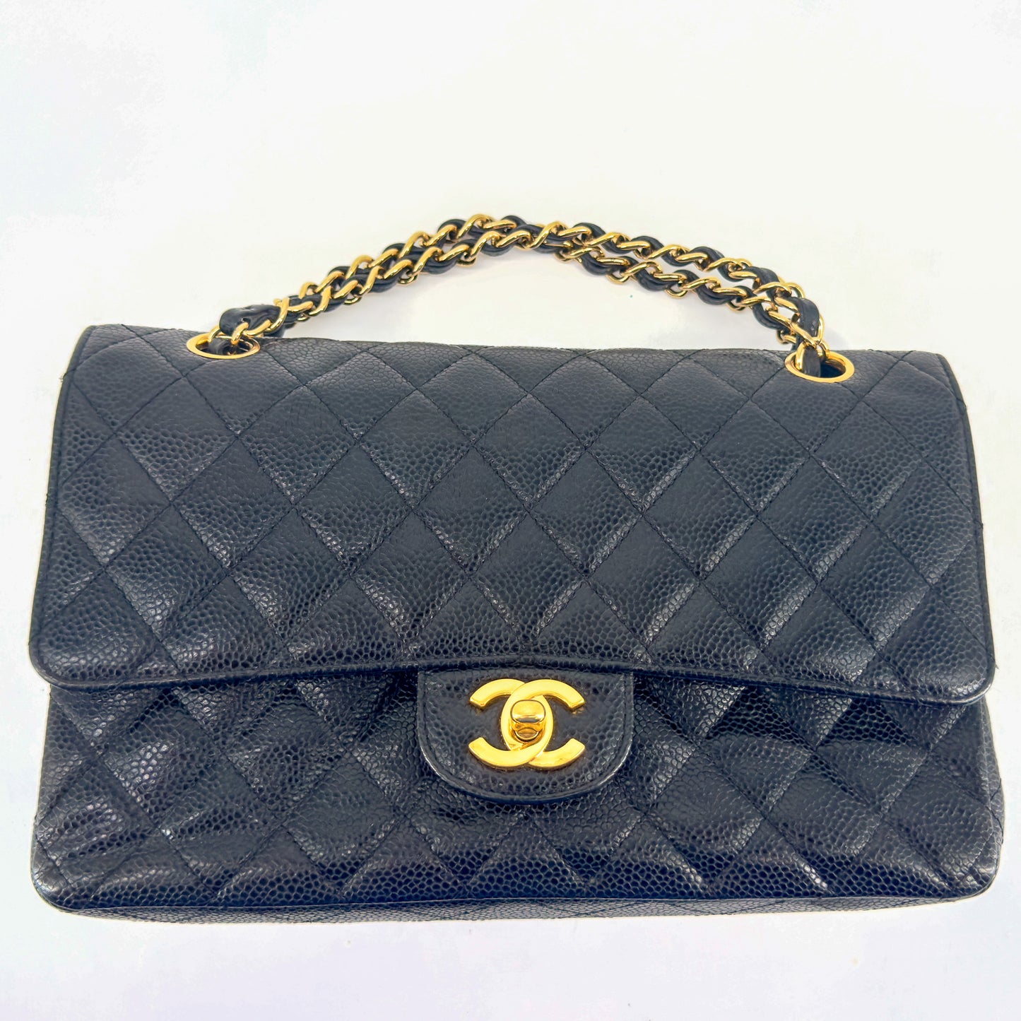 Chanel Classic Double Flap Bag – Caviar Leather – Black