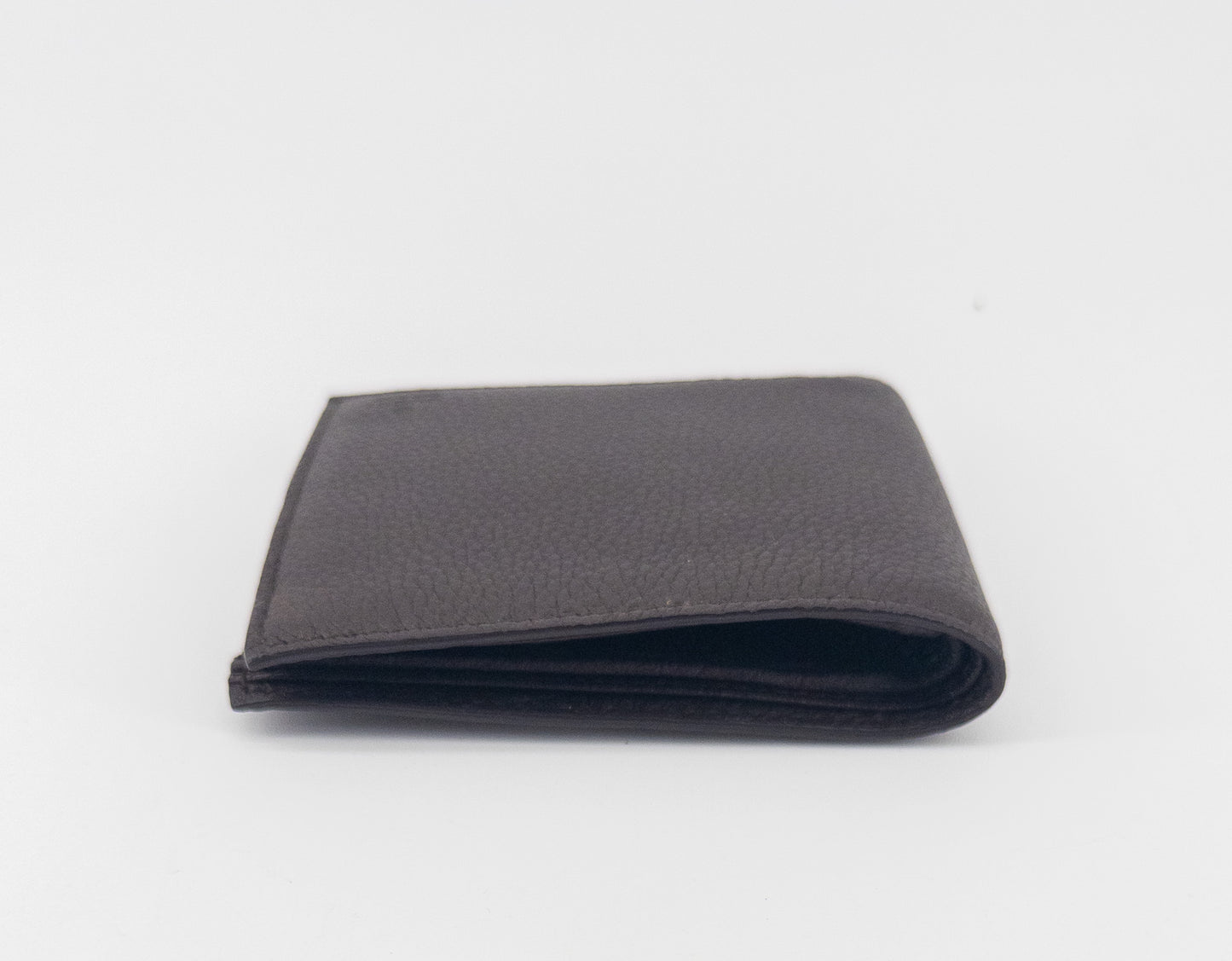 Gucci Bifold Wallet with Coin Pocket – Grained Leather – Dark Brown