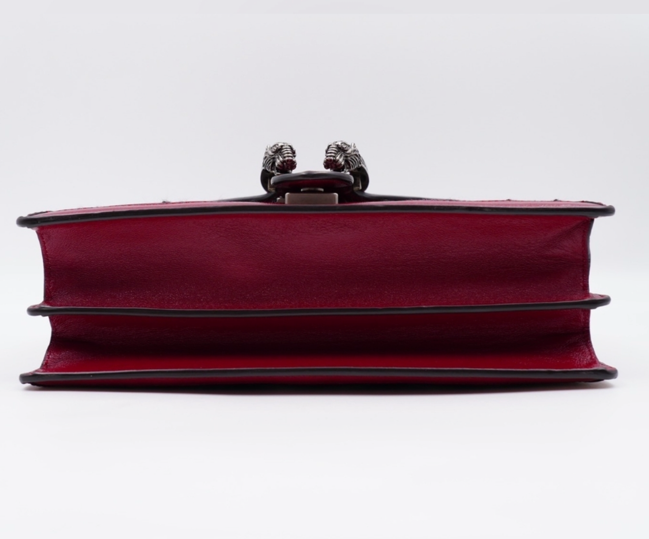 Gucci Dionysus Small Shoulder Bag – GG Tweed & Leather – Black/White/Red