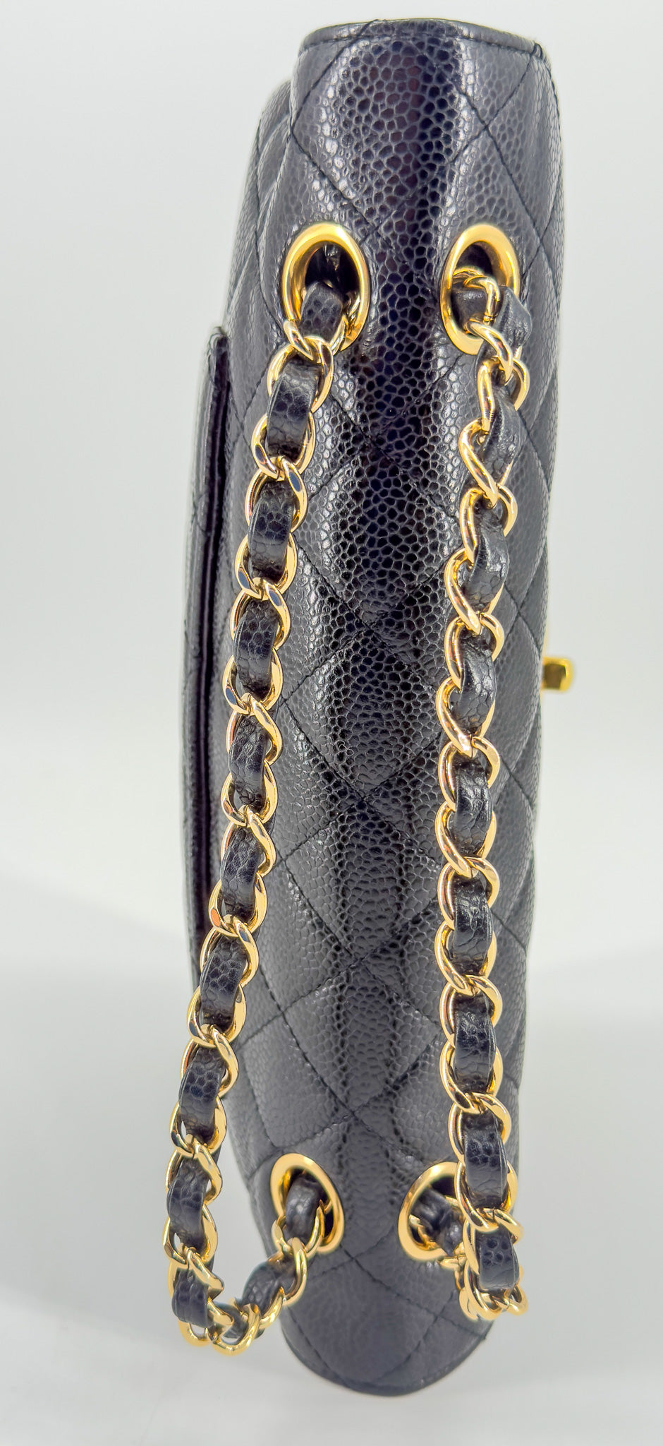 Chanel Classic Double Flap Bag – Caviar Leather – Black