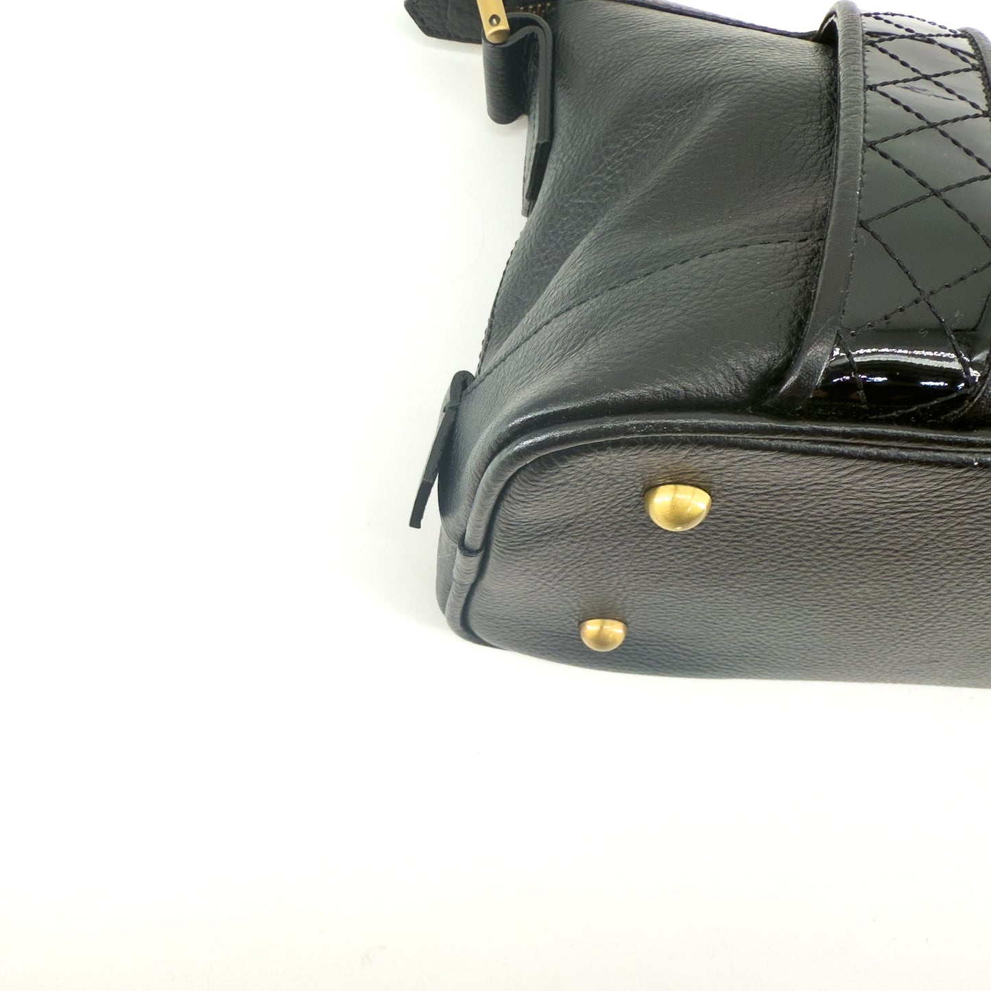 Burberry Black Leather Shoulder Bag – Pebbled Leather – Nova Check Interior