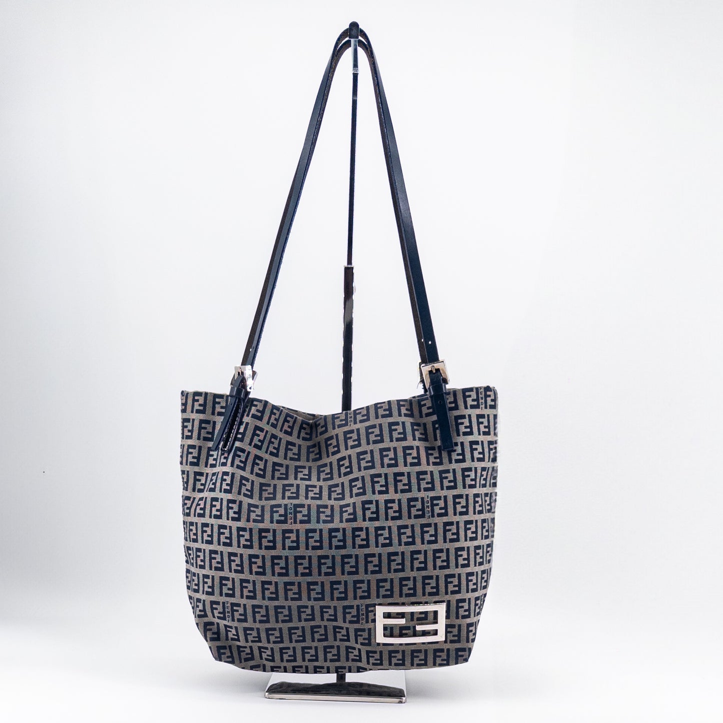 Fendi Zucca Tote Bag – Coated Canvas – Brown/Black