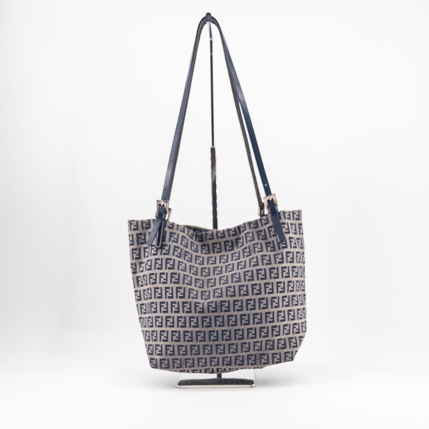 Fendi Zucca Tote Bag – Coated Canvas – Brown/Black