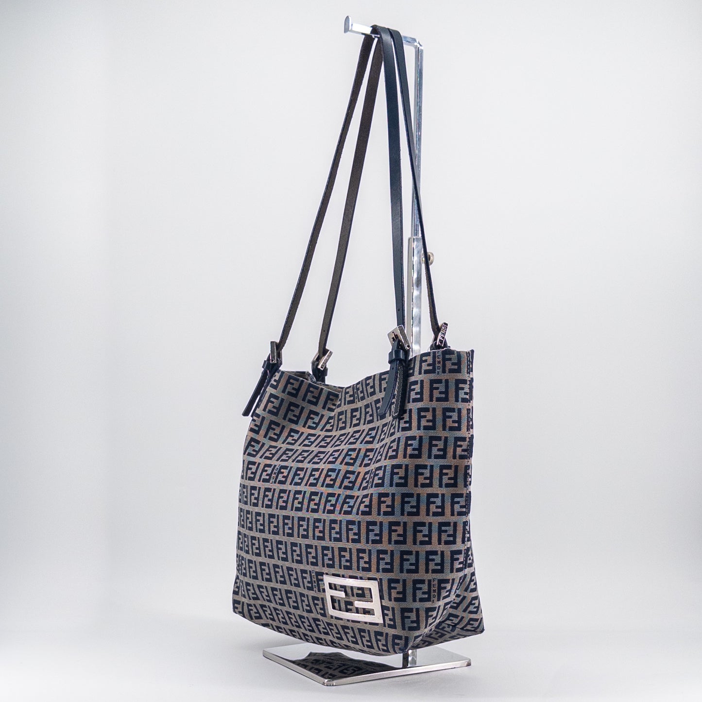 Fendi Zucca Tote Bag – Coated Canvas – Brown/Black