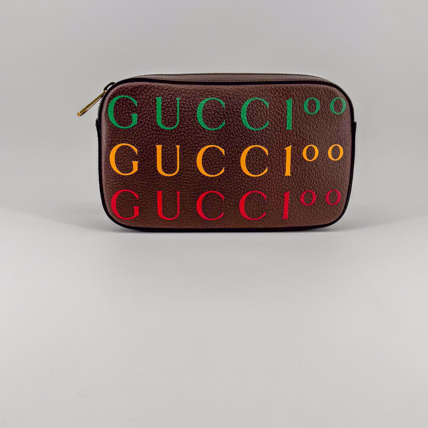 Gucci 100th Anniversary Belt Bag – Leather Canvas – Multicolor Logo