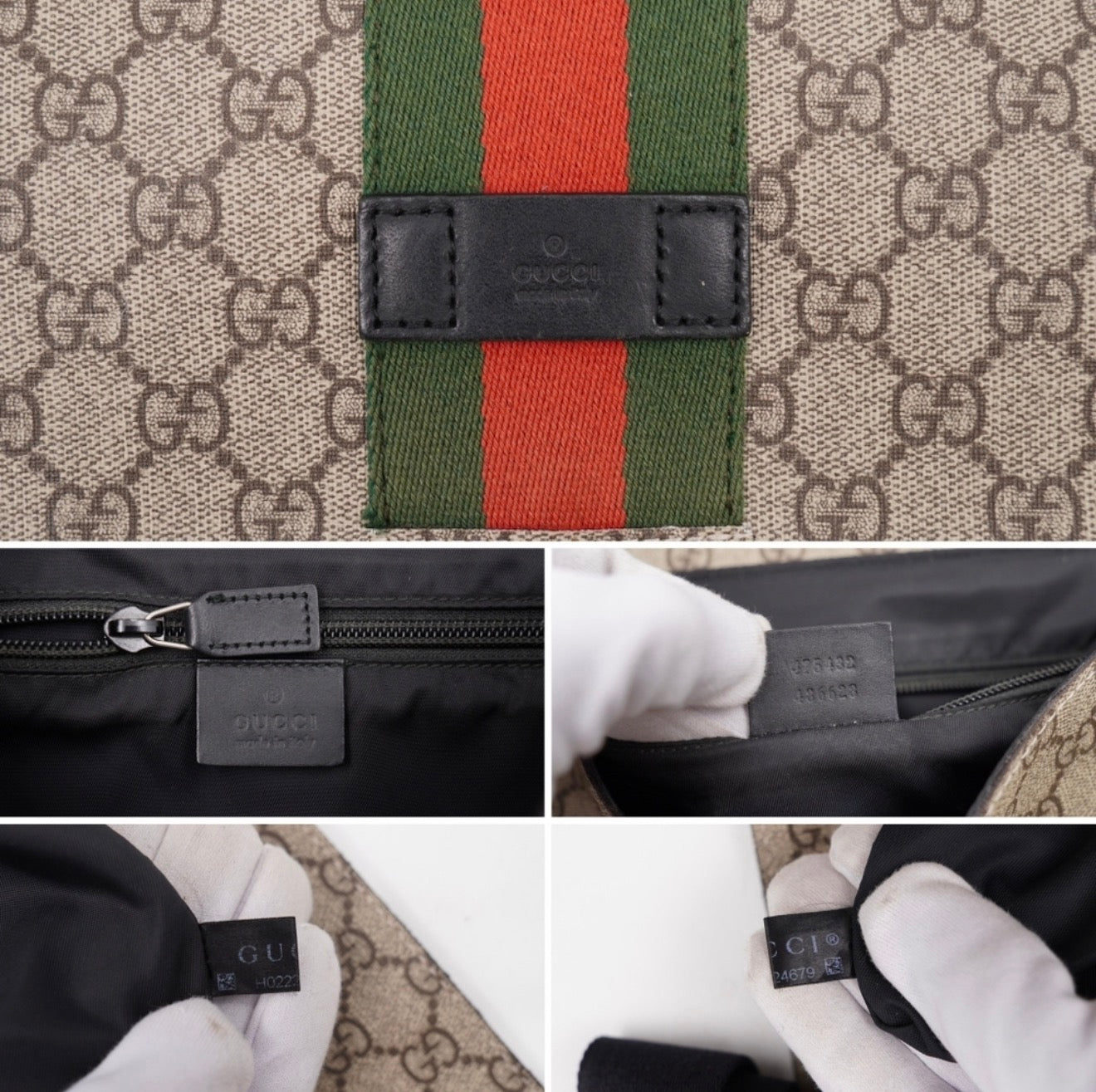 GucciGucci GG Supreme Messenger Bag – Coated Canvas – Beige/Ebony