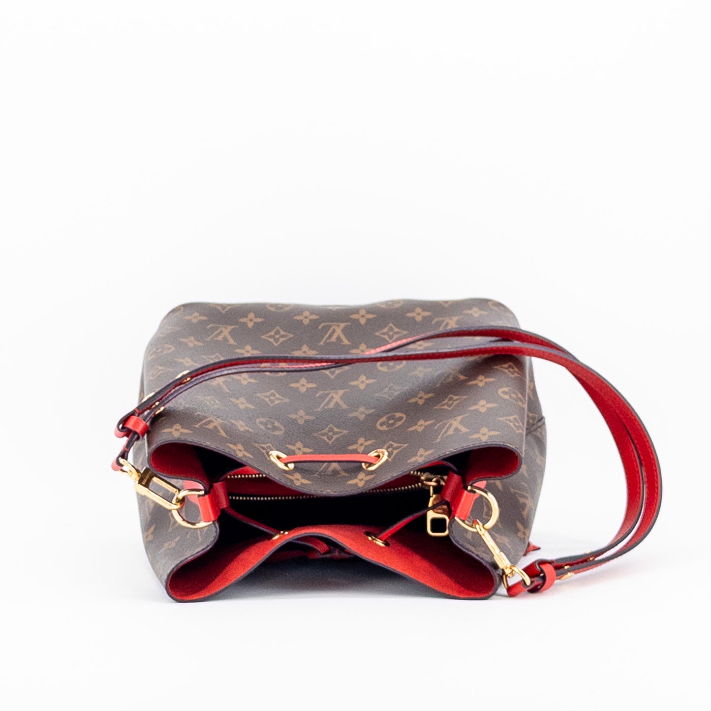 Louis Vuitton NeoNoe MM Bucket Bag – Monogram Canvas – Coquelicot Red