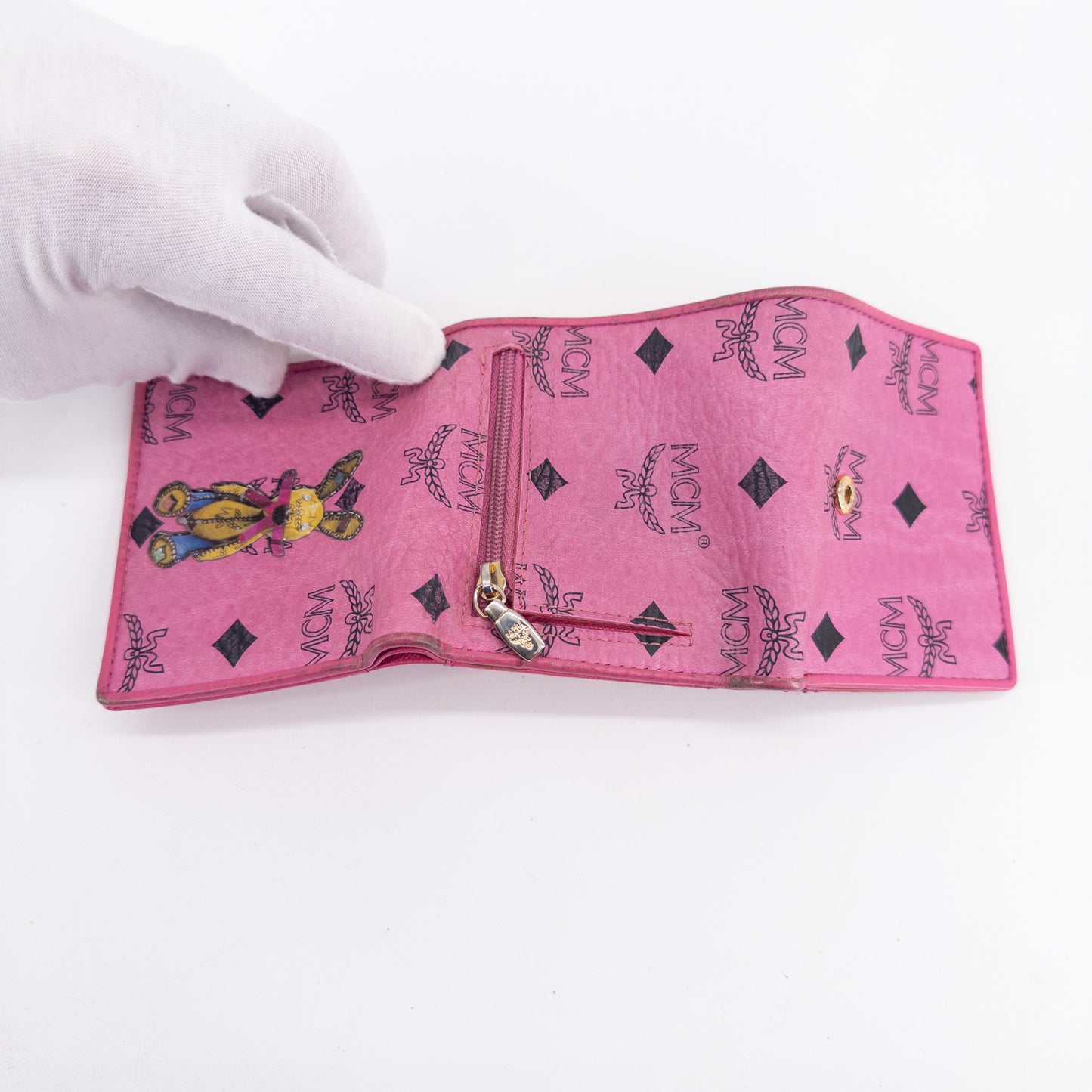 MCM Wallet – Coated Canvas – Pink
