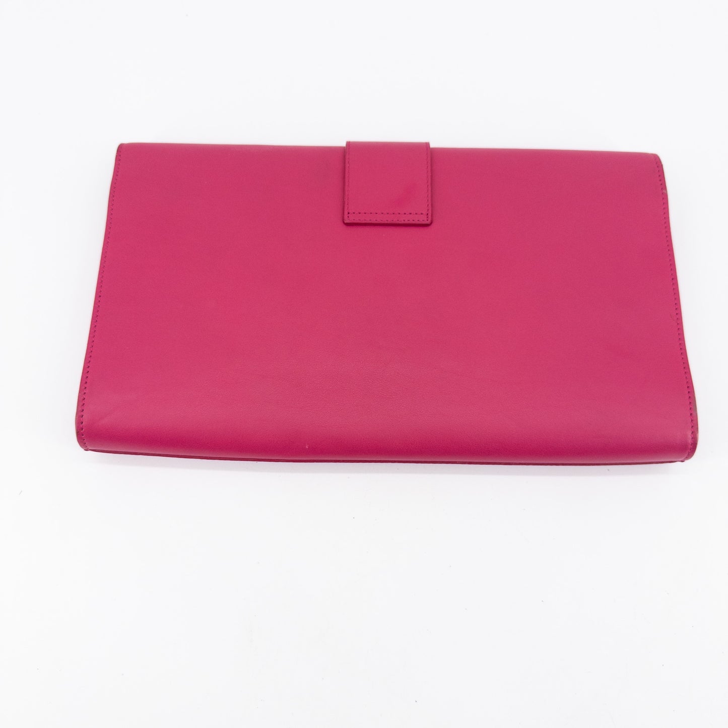 Saint Laurent Y-Ligne Clutch Clutch – Smooth Leather – Fuchsia