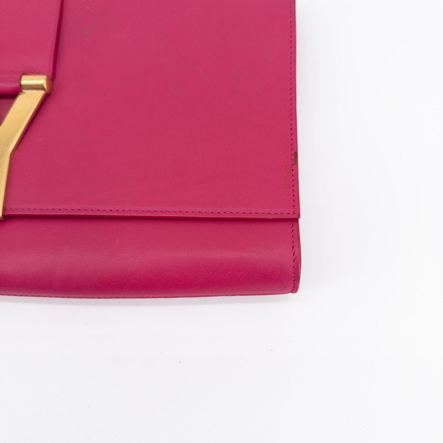 Saint Laurent Y-Ligne Clutch Clutch – Smooth Leather – Fuchsia