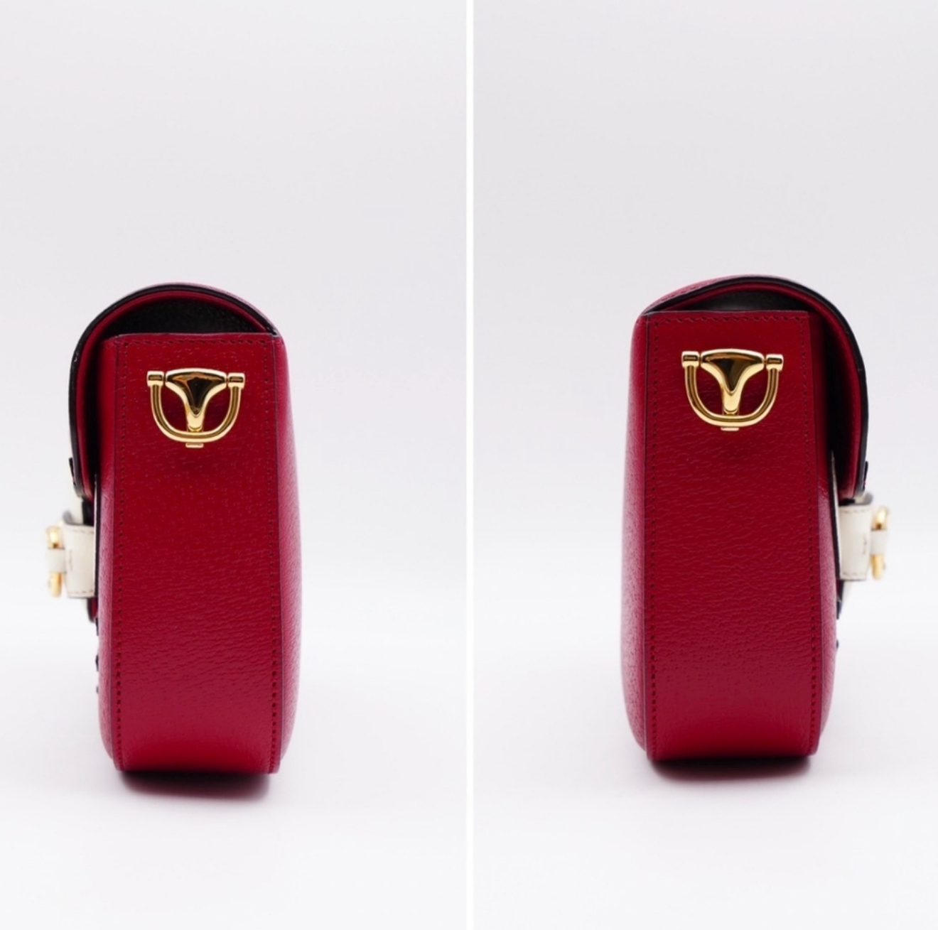 Gucci x Adidas Horsebit 1955 Shoulder Bag – Red Leather, Gold Hardware, Dual Strap