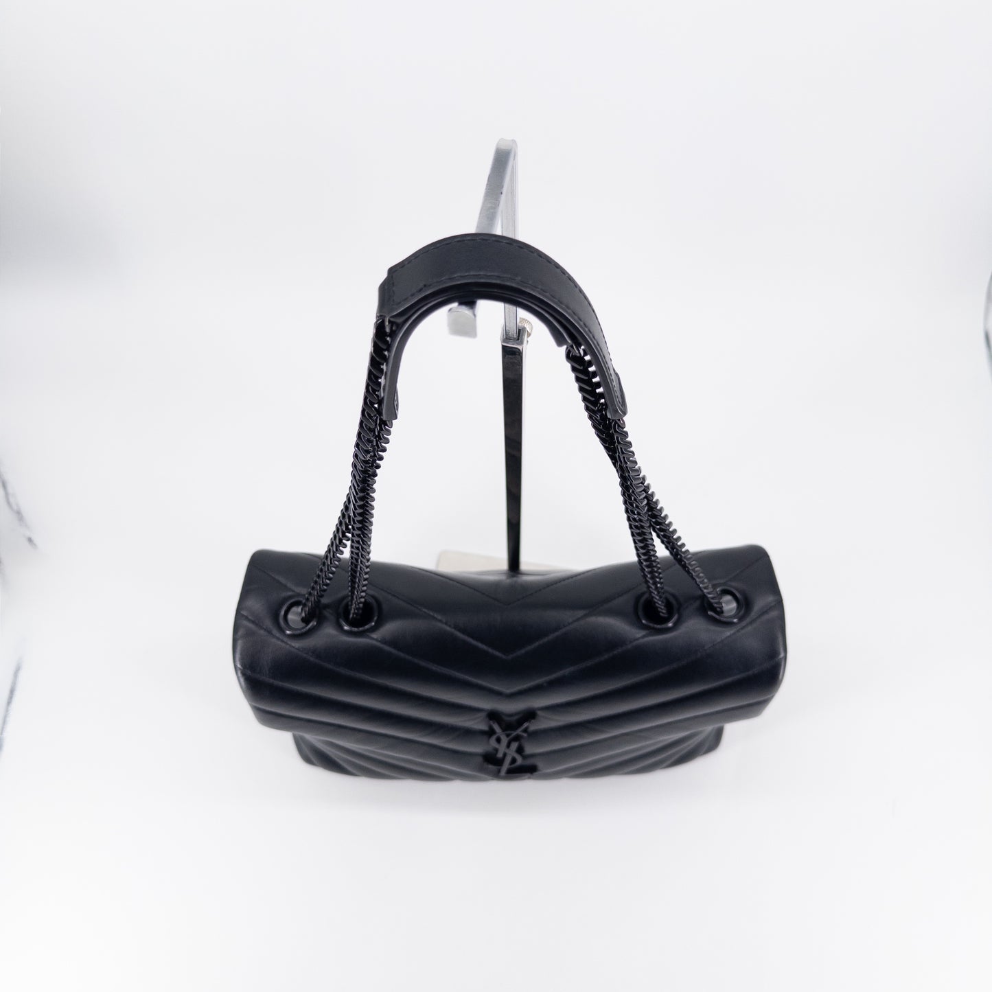 Saint Laurent Medium College Bag – Quilted Calfskin Leather – Black