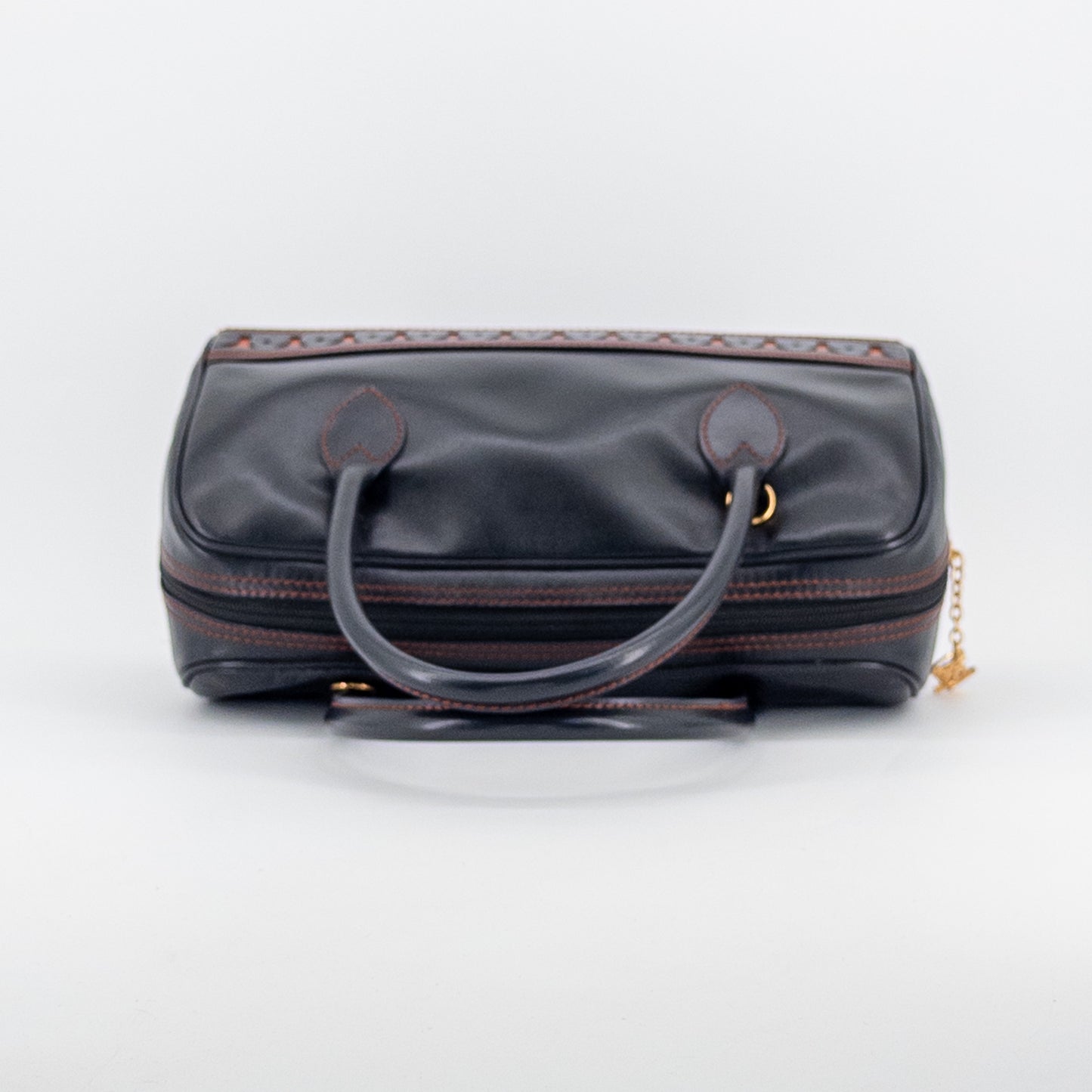 Saint Laurent Y Ligne Bowling Bag – Smooth Leather – Black & Brown