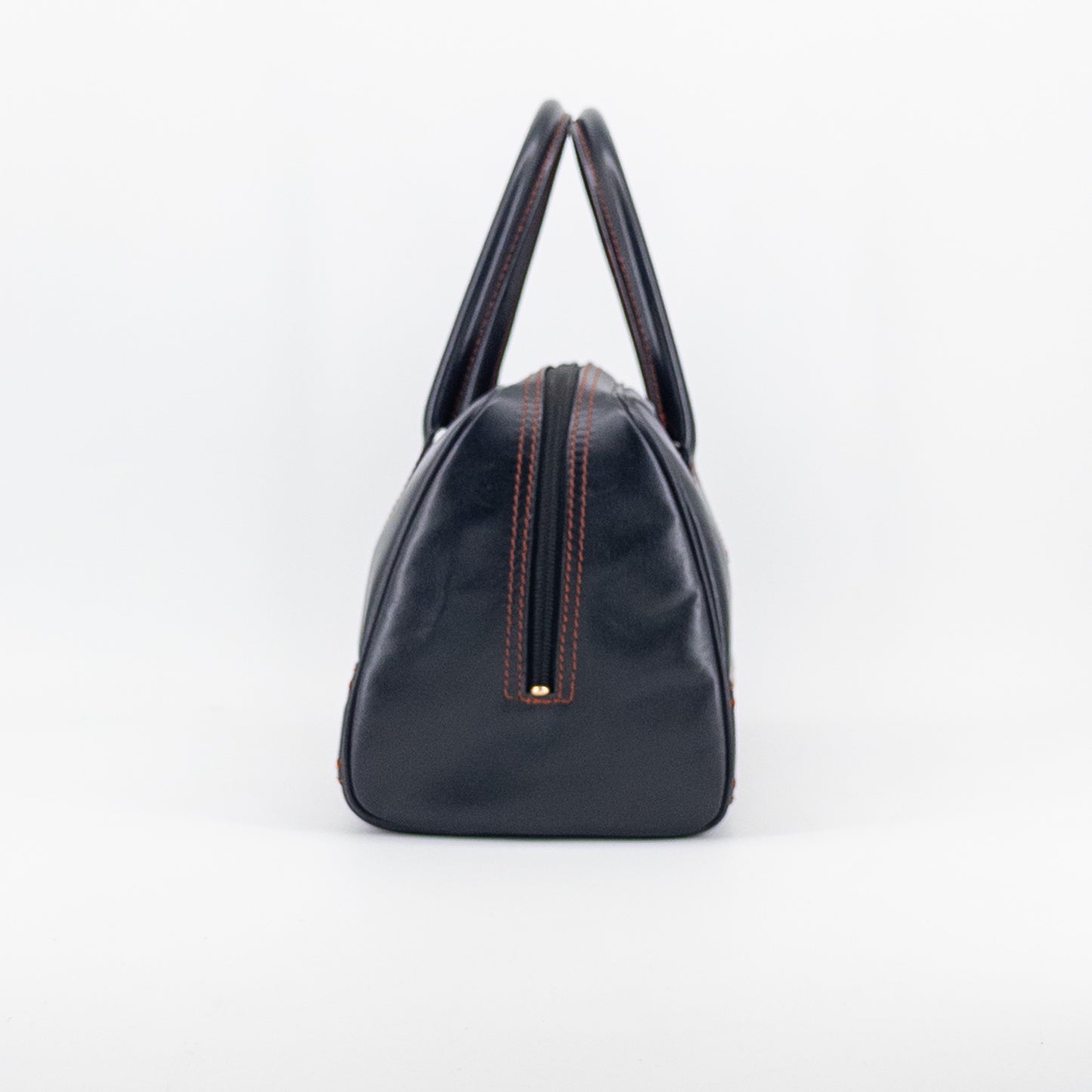 Saint Laurent Y Ligne Bowling Bag – Smooth Leather – Black & Brown