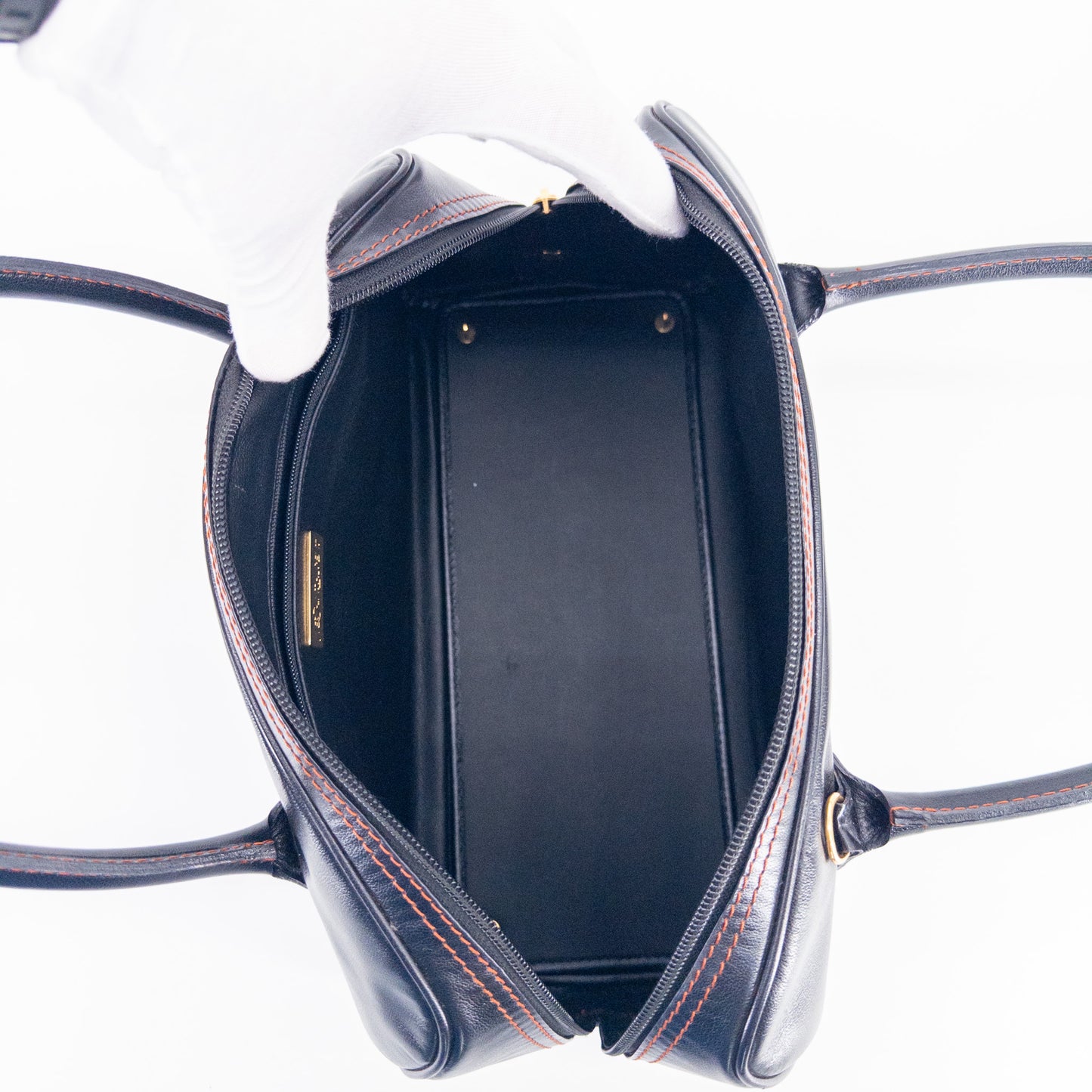 Saint Laurent Y Ligne Bowling Bag – Smooth Leather – Black & Brown