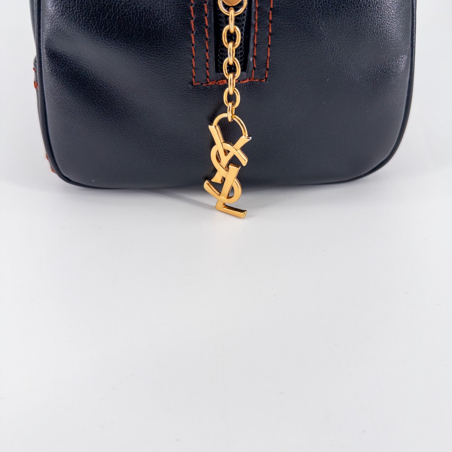Saint Laurent Y Ligne Bowling Bag – Smooth Leather – Black & Brown