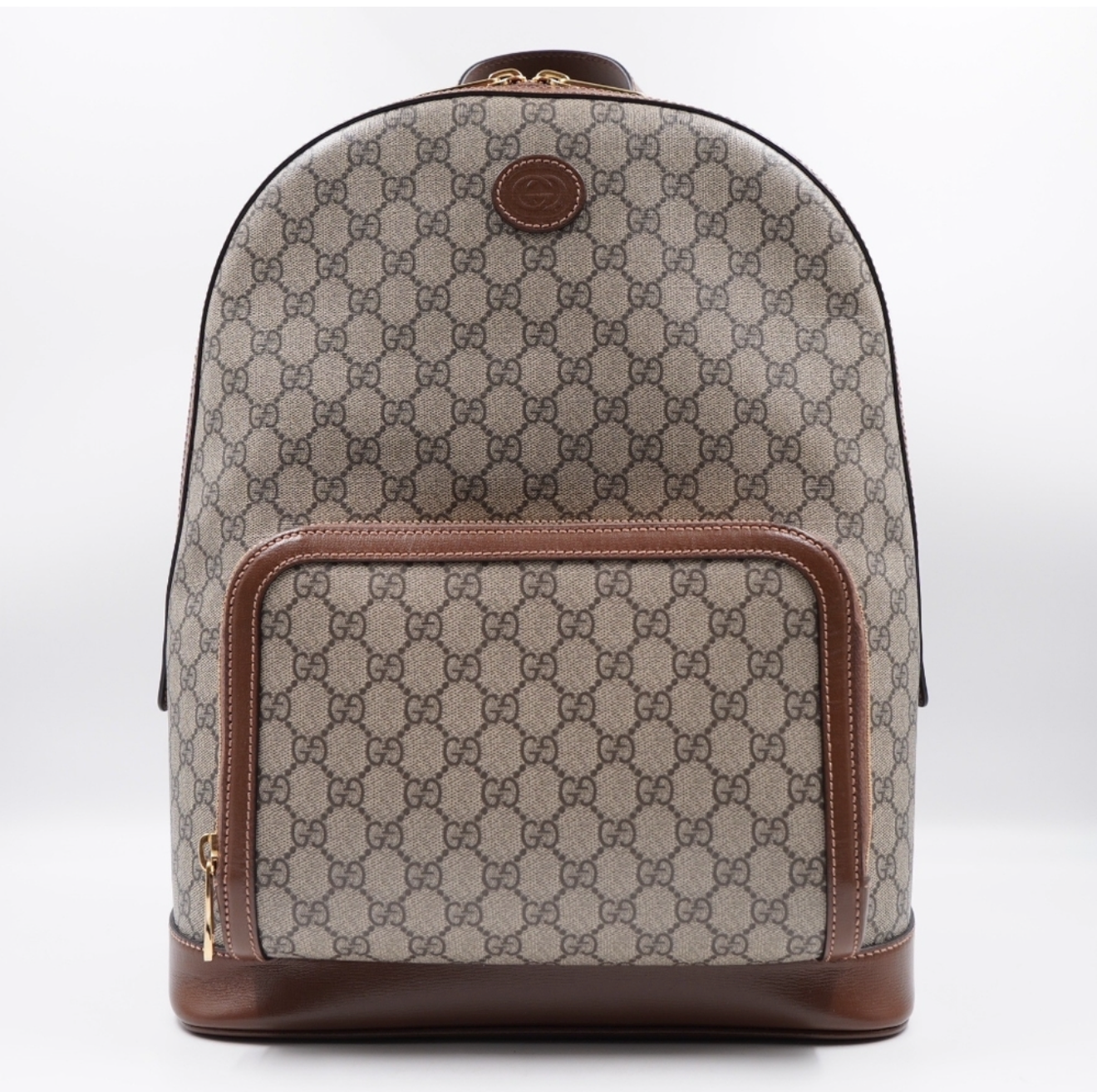 authentic leather gucci backpack Gucci GG Supreme Canvas Backpack - Authentic Pre-Owned