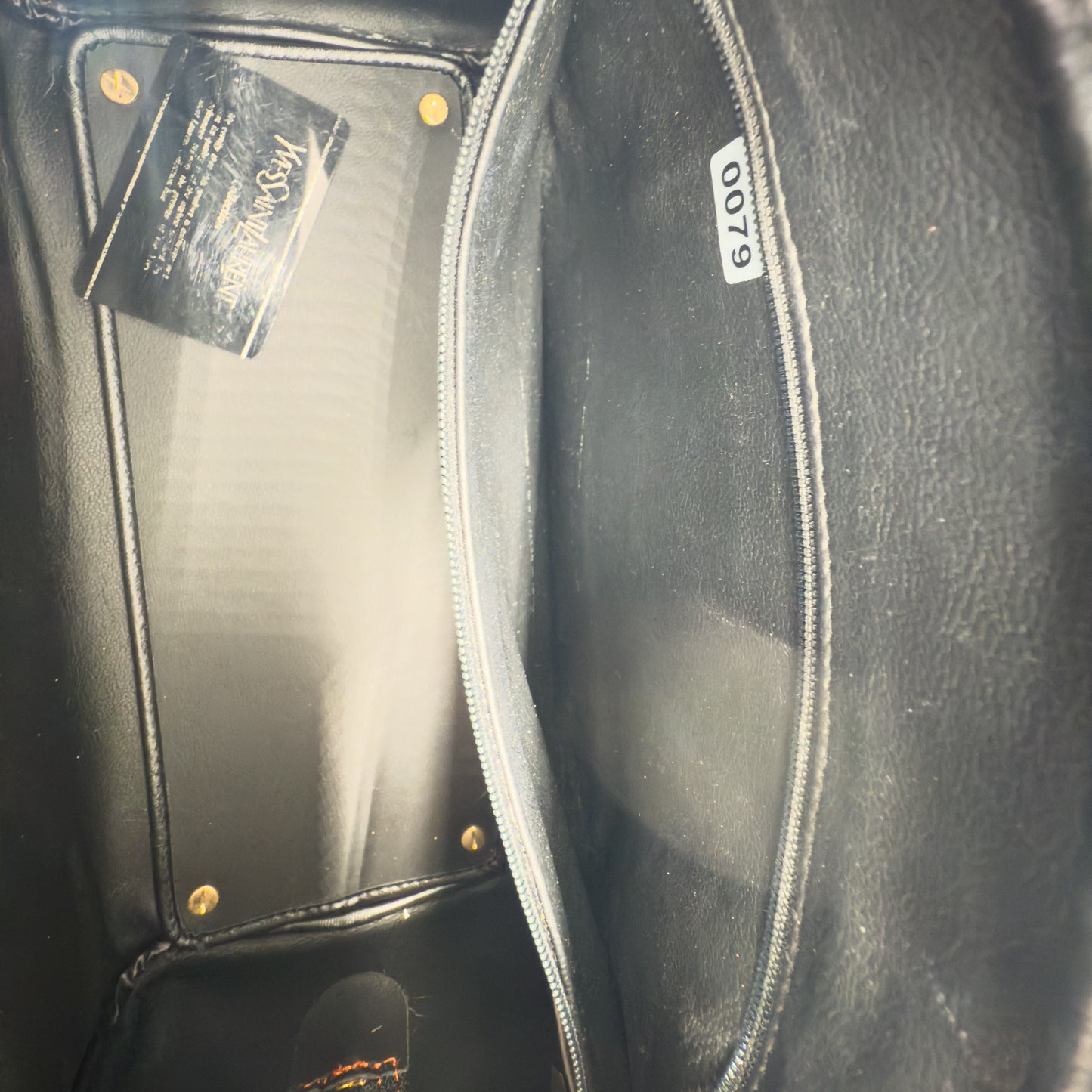 Saint Laurent Y Ligne Bowling Bag – Smooth Leather – Black & Brown