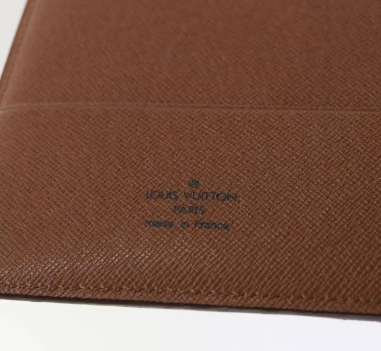 Classic LOUIS VUITTON Epi Leather Agenda GM - Pre-Loved Brown Day Planner Cover