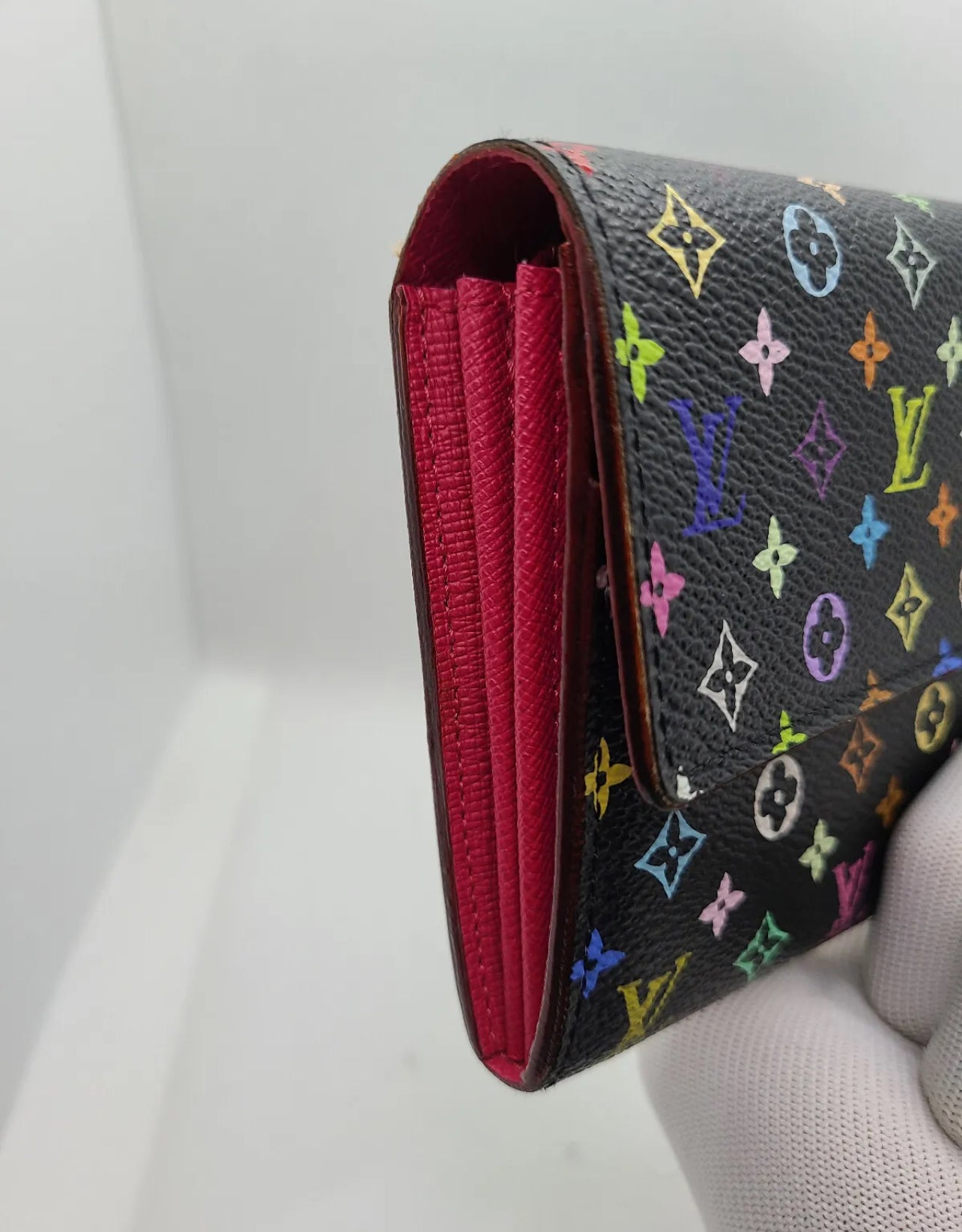 Authentic Louis Vuitton Sarah Wallet Monogram Multicolor - Collector's Piece