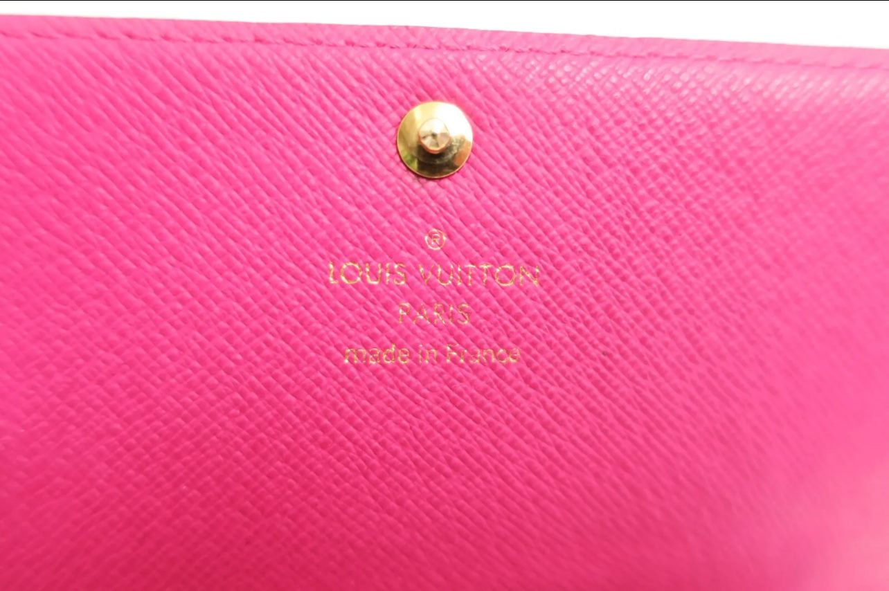 Pre-Owned Louis Vuitton  Sarah Wallet in Monogram Canvas  Vibrant Pink Interior