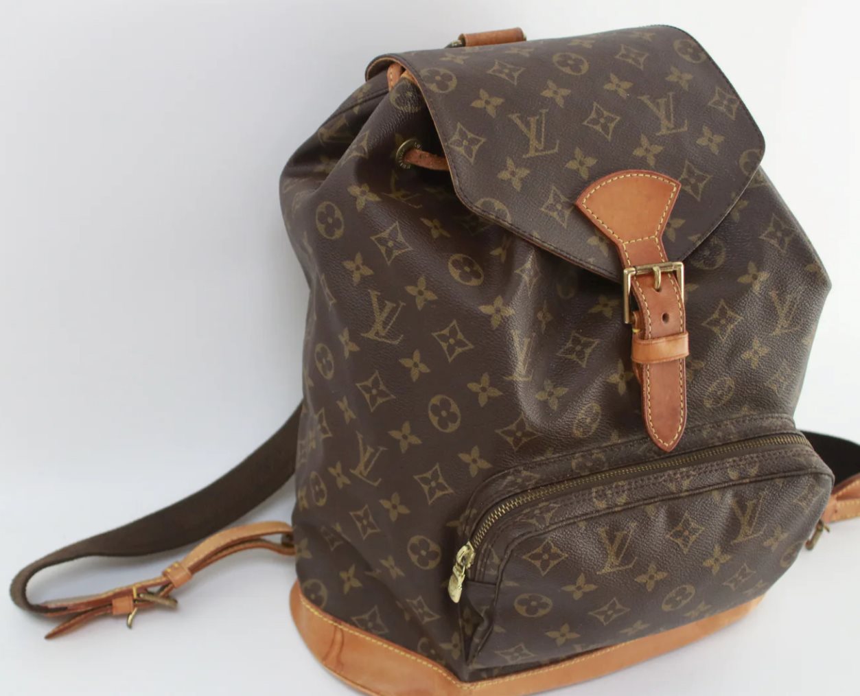 Authentic Louis Vuitton Montsouris GM Backpack in Vibrant Monogram Canvas