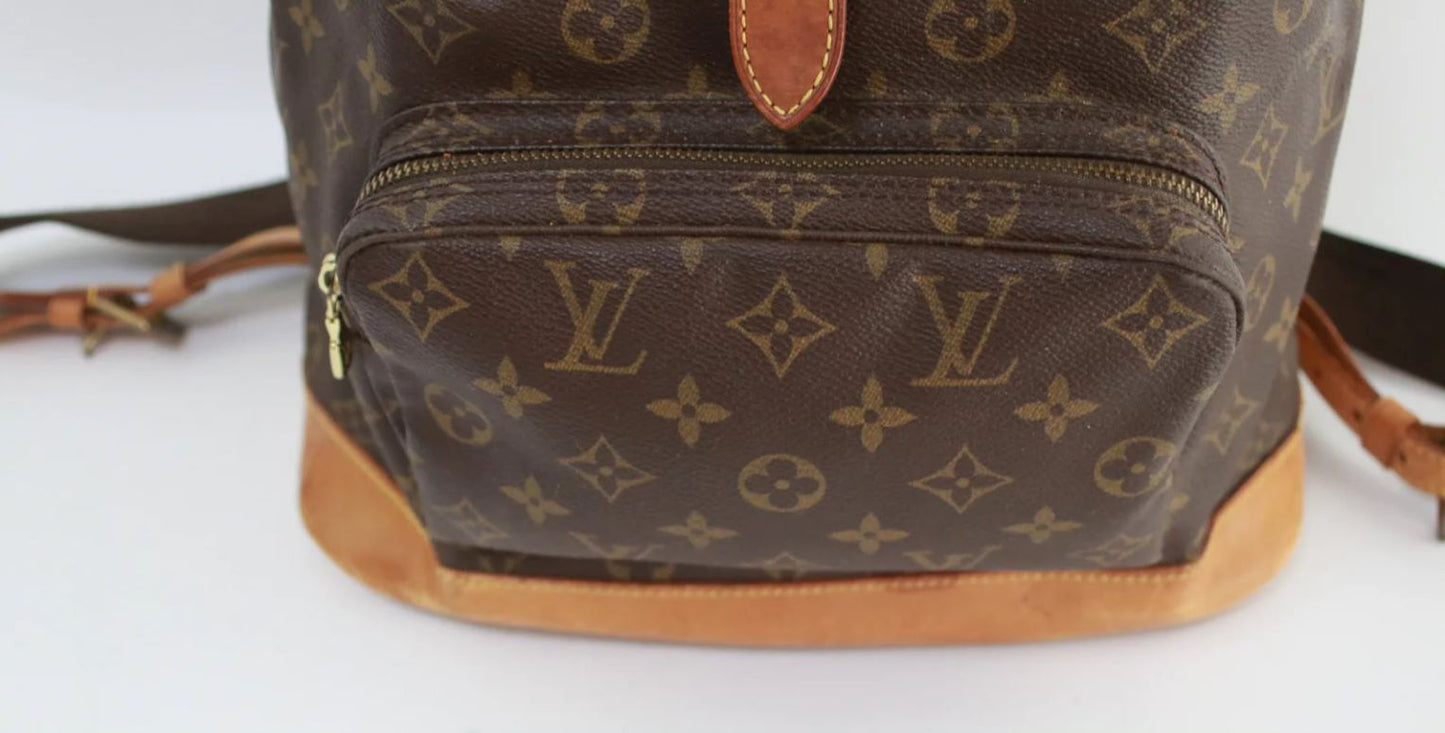 Authentic Louis Vuitton Montsouris GM Backpack in Vibrant Monogram Canvas