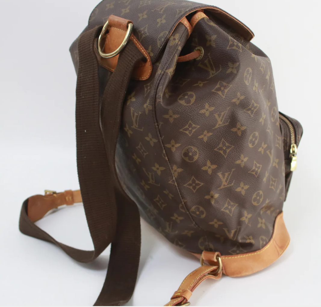 Authentic Louis Vuitton Montsouris GM Backpack in Vibrant Monogram Canvas