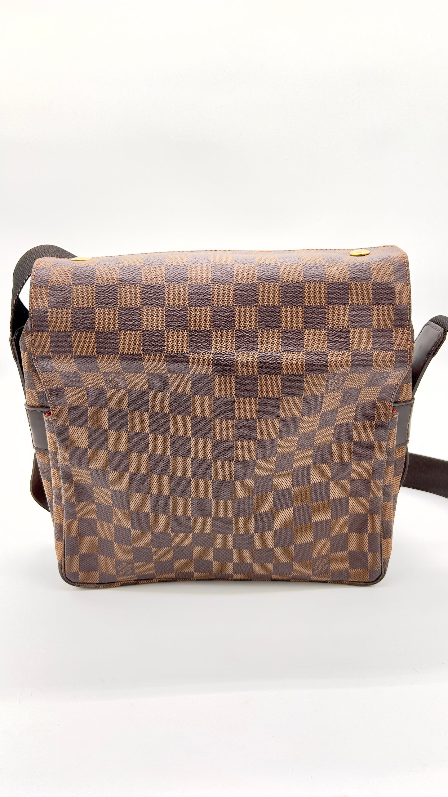 Elegant Pre-Loved Louis Vuitton Naviglio Damier Ebene Shoulder Bag