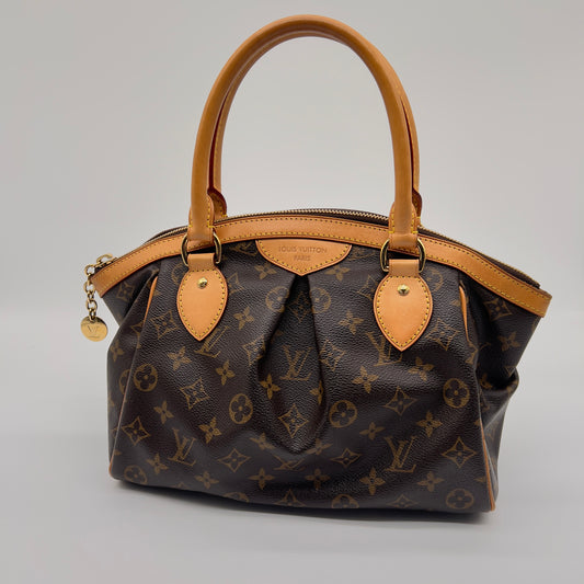 Preloved Louis Vuitton Tivoli PM Monogram Canvas Satchel Bag - Timeless Brown Elegance