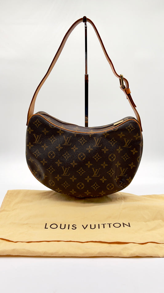 Authentic LOUIS VUITTON Monogram Croissant MM Shoulder Bag - Classic Pre-loved Luxury