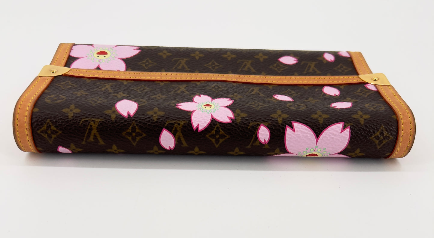 Preloved Louis Vuitton Vintage Monogram Cherry Blossom Sac Retro with Wallet