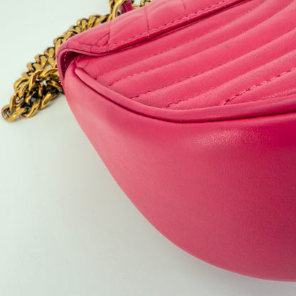 LOUIS VUITTON Wave Chain Bag PM – Quilted Calf Leather – Pink