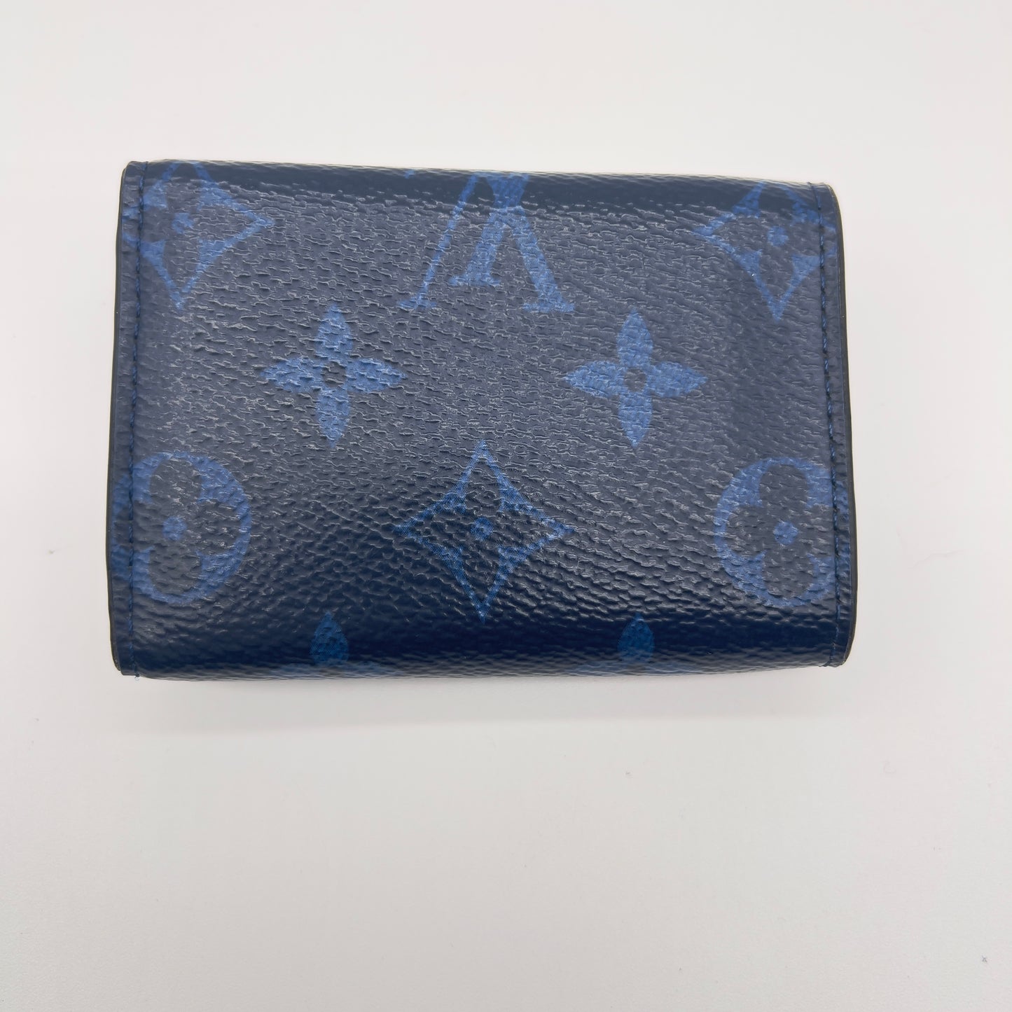 Pre-Owned Louis Vuitton Discovery Compact Wallet in Navy Blue