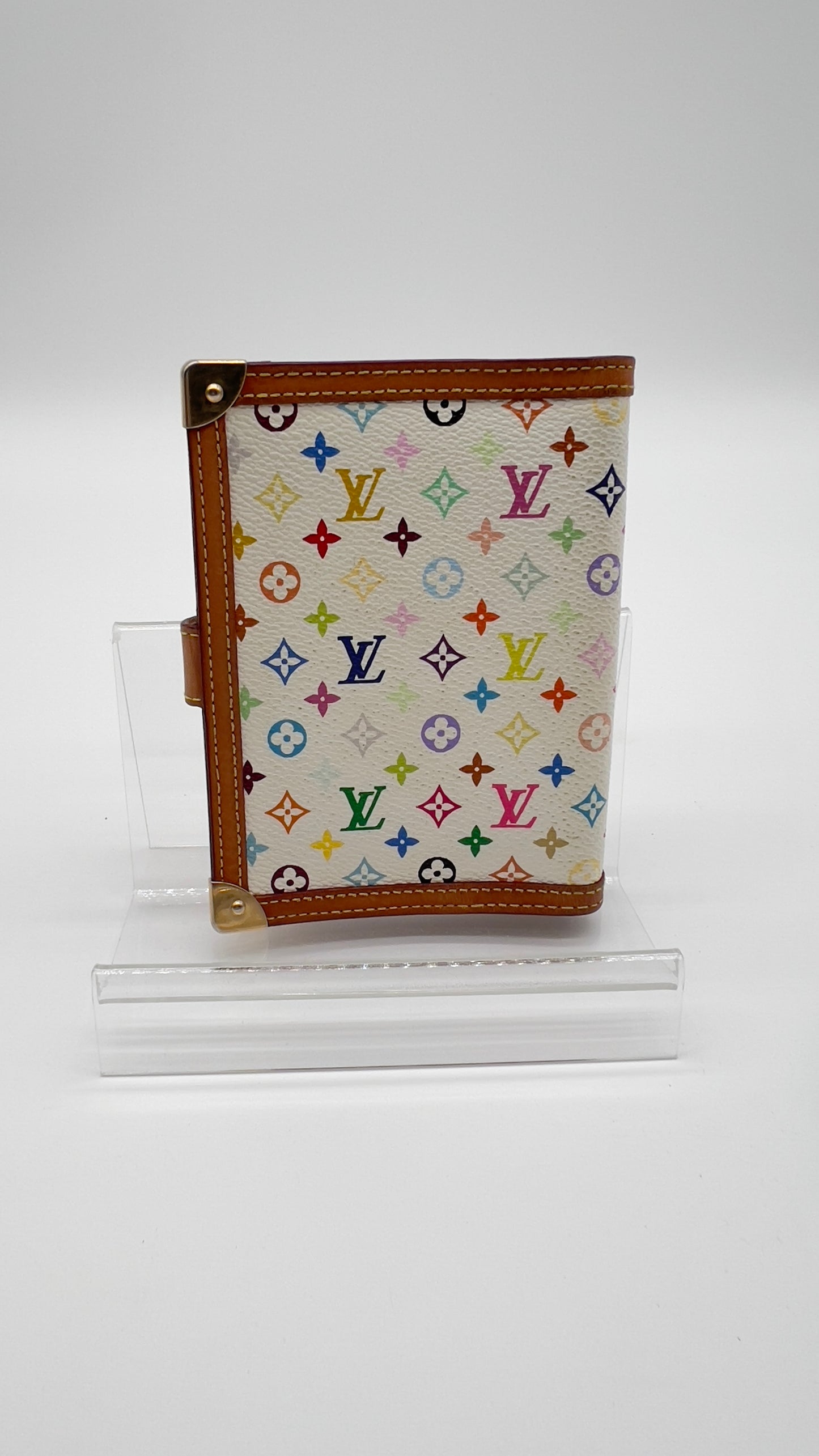 Pre-Loved Louis Vuitton Multicolor Agenda PM - White Canvas Patonaire Planner