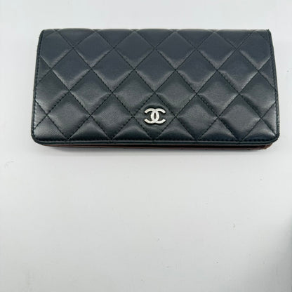 Chanel Quilted Wallet Long Wallet – Lambskin Leather – Black
