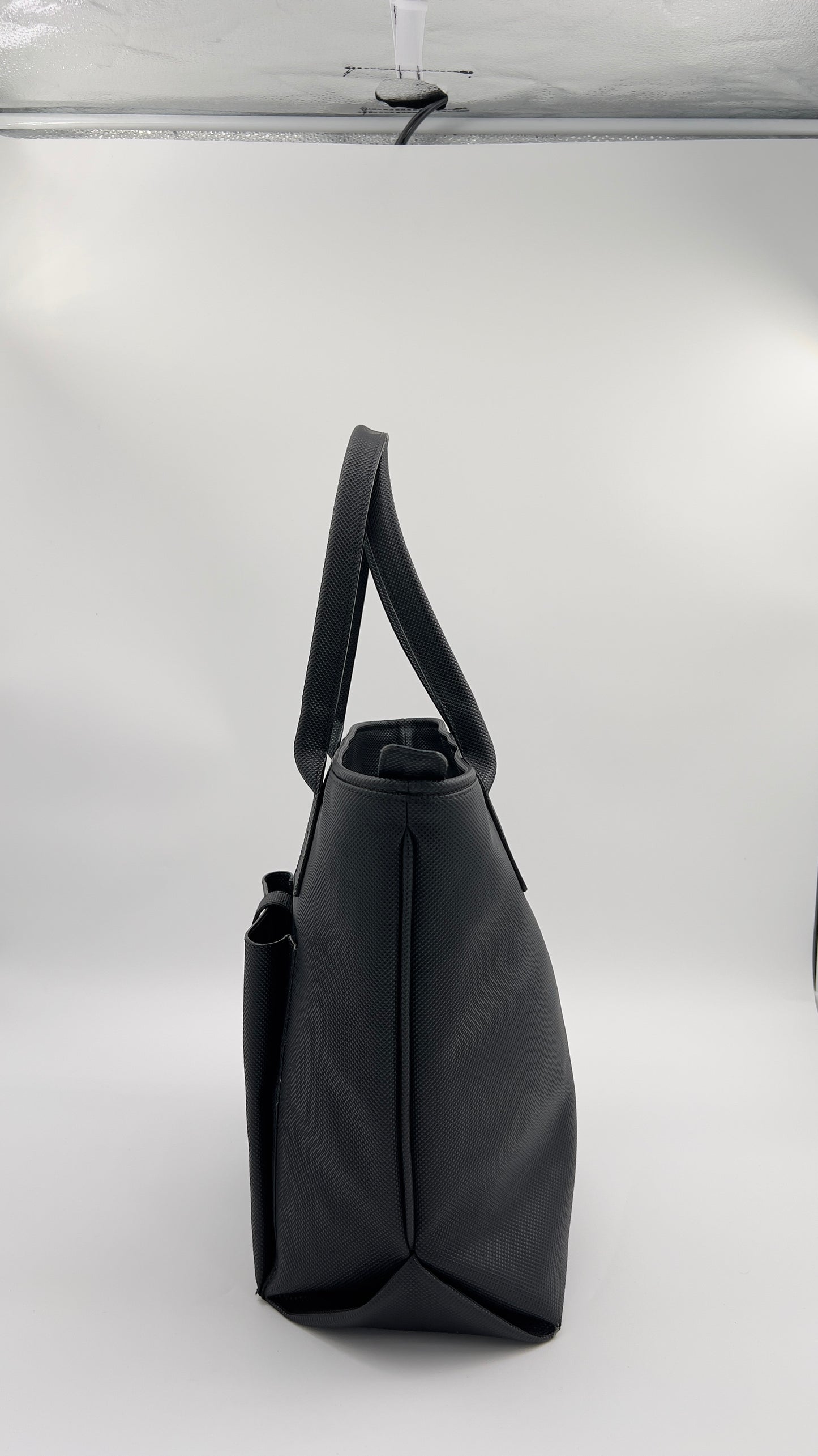 Bottega Veneta Black Tote with Gunmetal Hardware and Poplin Lining