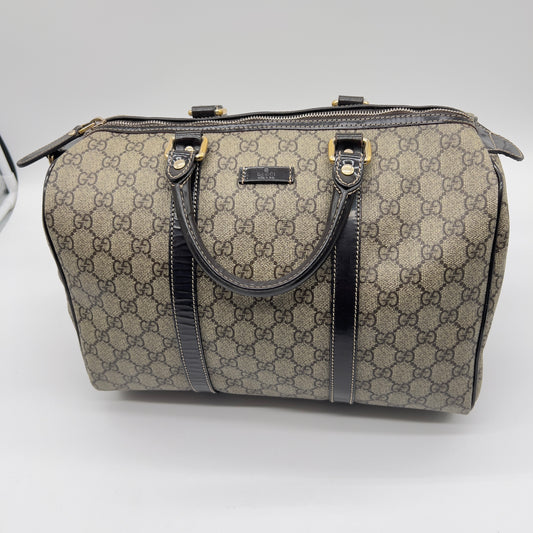 Pre-Loved Gucci Original GG Supreme Canvas Joy Boston Bag - Iconic Luxury