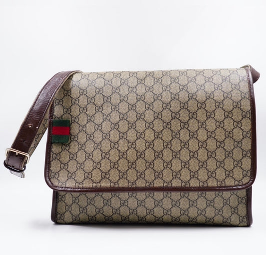 Gucci GG Supreme Messenger Bag – Coated Canvas – Beige/Brown