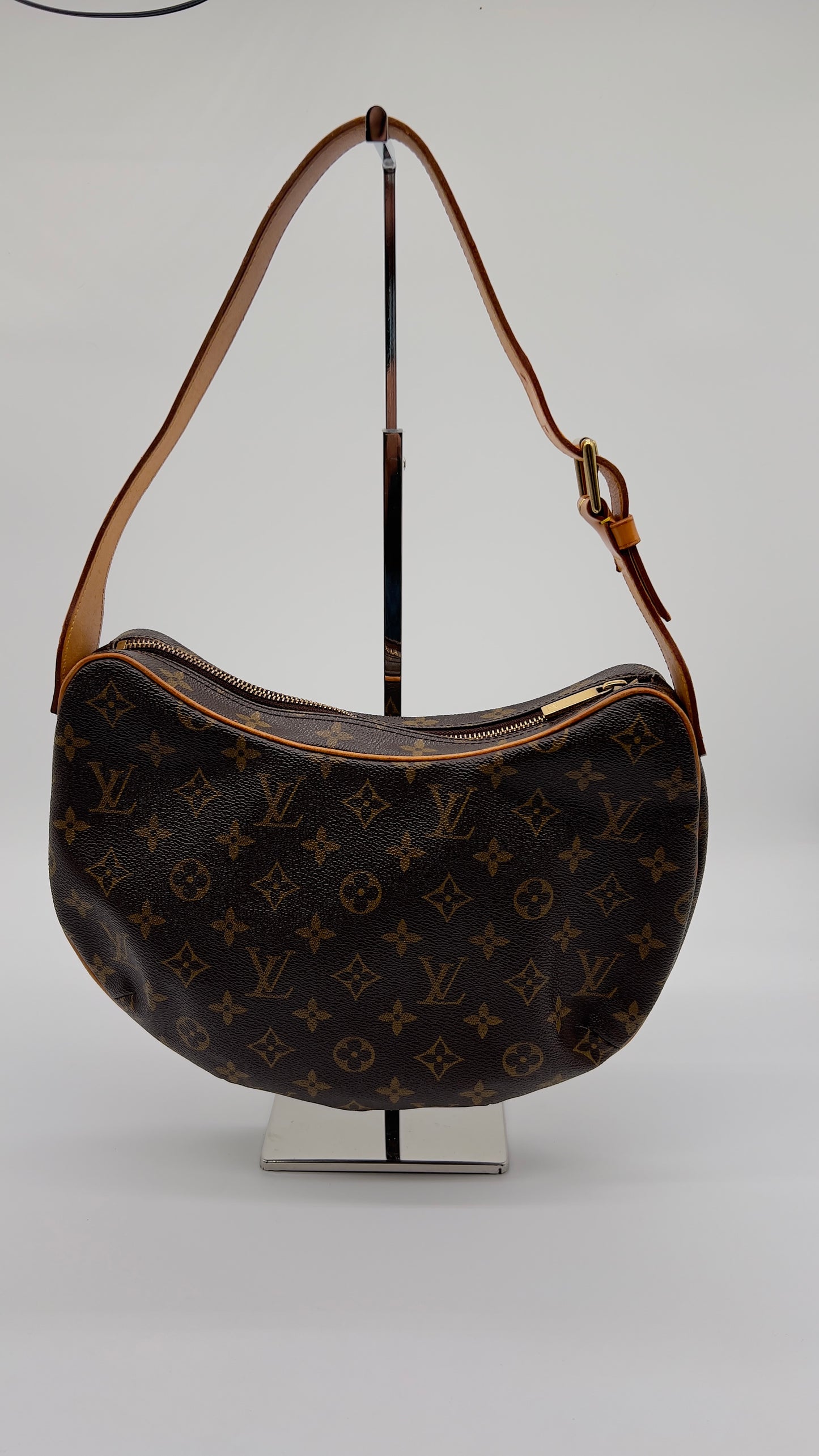 Authentic LOUIS VUITTON Monogram Croissant MM Shoulder Bag - Classic Pre-loved Luxury