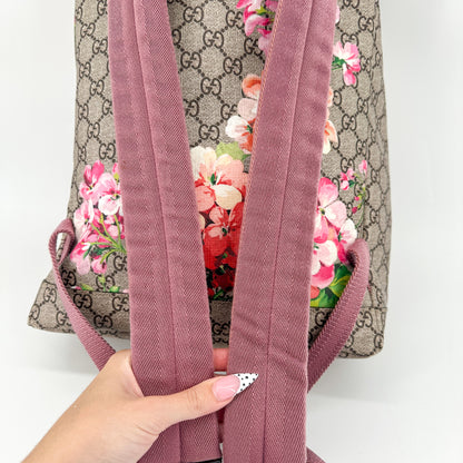 Gucci Bloom GG Supreme Canvas Backpack – Pink Floral Print