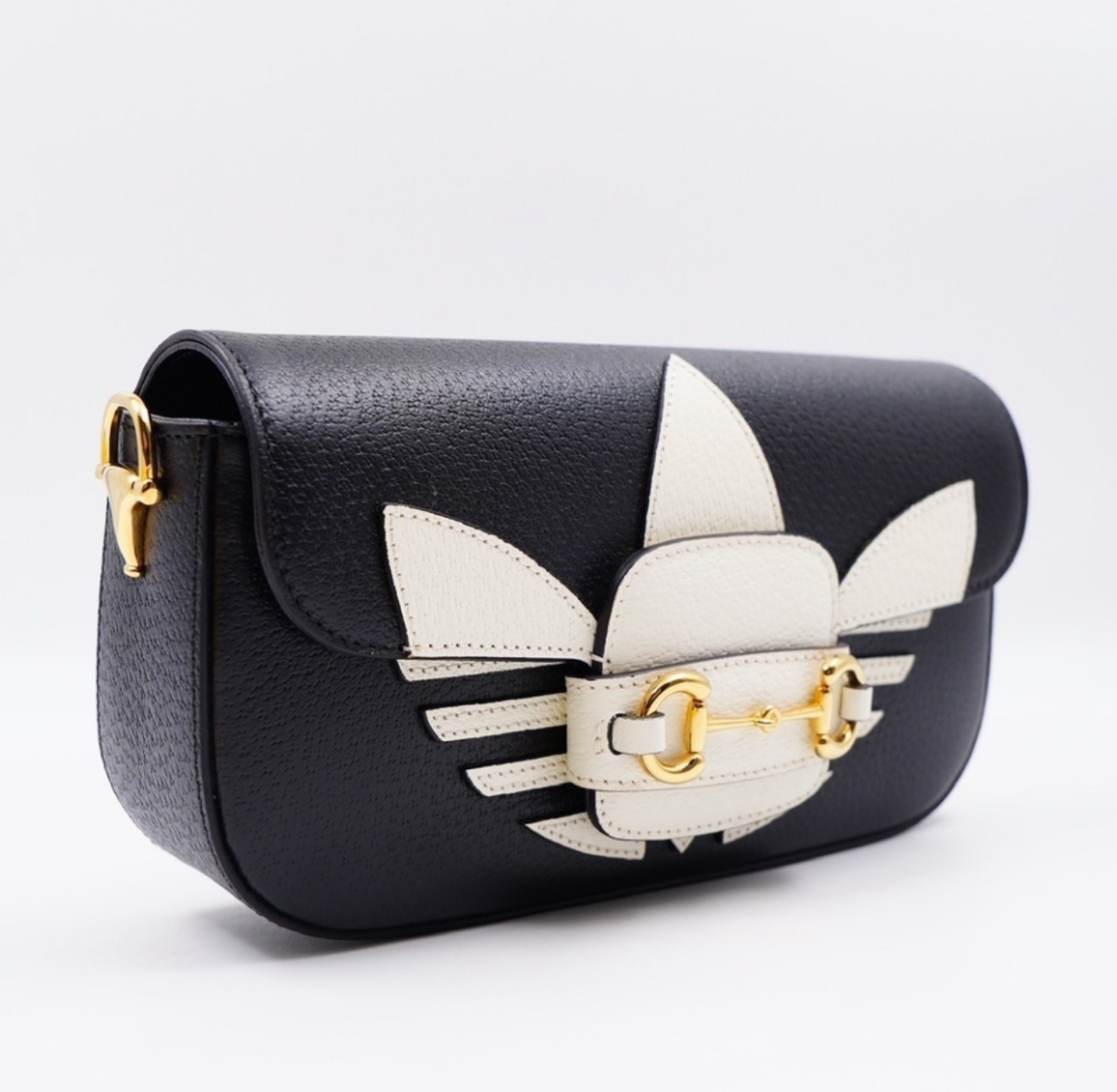 Gucci x Adidas 1955 Horsebit Mini Bag – Black & White | New