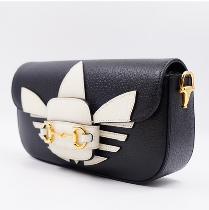 Gucci x Adidas 1955 Horsebit Mini Bag – Black & White | New