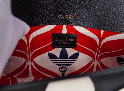 Gucci x Adidas 1955 Horsebit Mini Bag – Black & White | New
