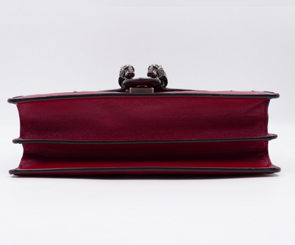 Gucci Dionysus Small Shoulder Bag – GG Tweed & Leather – Black/White/Red