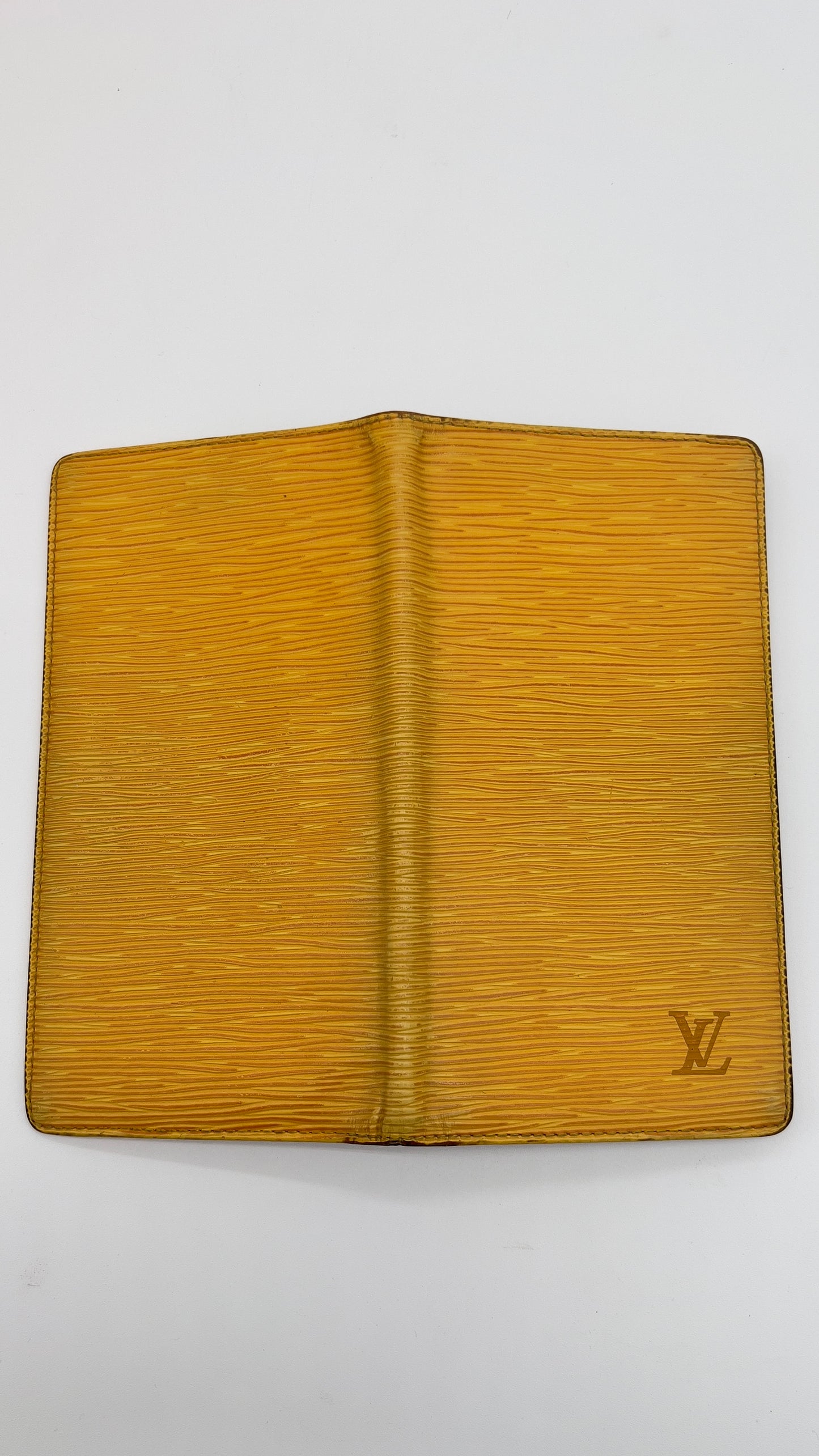 Vintage Louis Vuitton Epi Leather Bifold Wallet in Sunburst Yellow - Preloved Luxury Fashion