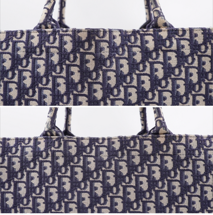 Christian Dior Large Blue Oblique Book Tote