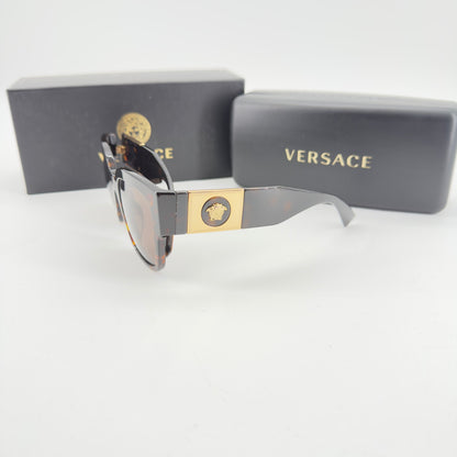 Versace Tortoise Square Sunglasses Medusa