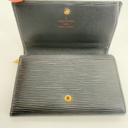 Louis Vuitton Epi Compact Wallet Black